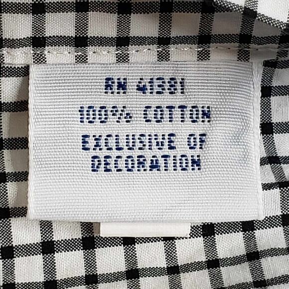 Polo Ralph Lauren Oxford Shirt Mens Size XL Black Gingham Plaid LS Button Down - Picture 6 of 13